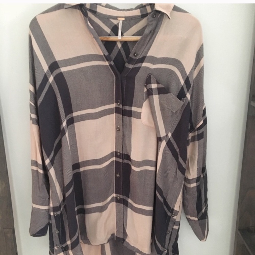 Free people plaid shirt